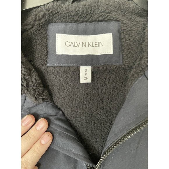 NWT Calvin Klein Faux Sherpa Lined Infinte Stretch Soft Shell Jacket - Small - Picture 8 of 12